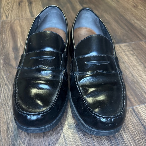 Bostonian Men’s Black Leather Loafers size 11.5 - Picture 2 of 7